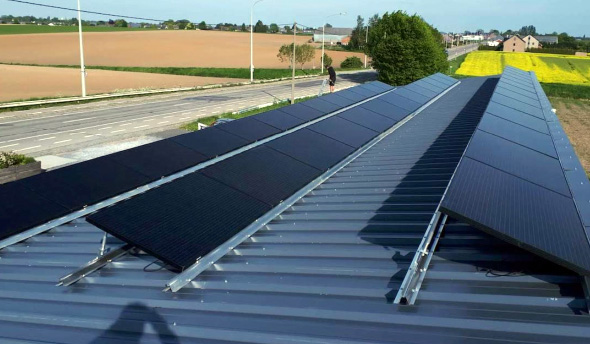 panneaux solaires sur toit pme a neupre